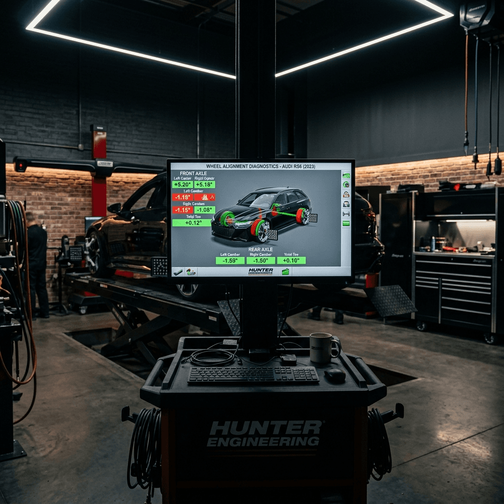 Checking mechanical car tyre suspension system